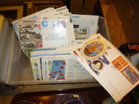 Box of First Day Covers etc