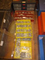 Six Plastic Boxes of Metal Model Soldiers etc