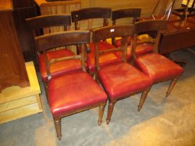 Set of 6 Victorian Mahogany Dining Chairs