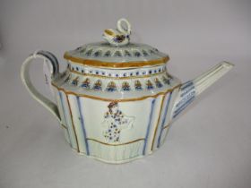 19th Century Pearlware Teapot