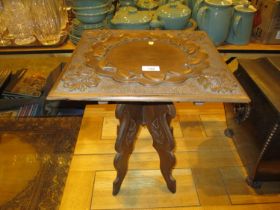 Eastern Carved Wood Plant Table