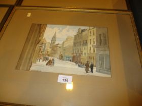 Andrew Neilson 1950, Watercolour, Overgate Dundee, 18x27cm