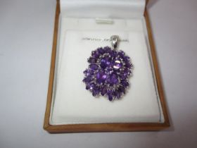 Amethyst Large Pendant and Chain