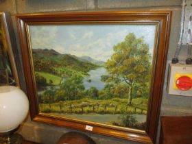 D. Edward, Oil on Canvas, Queens View Perthshire, 50x60cm