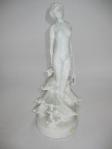 Continental Porcelain Figure of a Maiden, 40cm