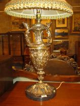 Ornate Brass Table Lamp