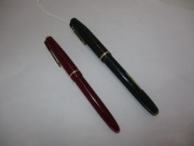 Wearever and Parker Slimfold Fountain Pens with 14k Gold Nibs