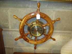 Ships Wheel Wall Clock