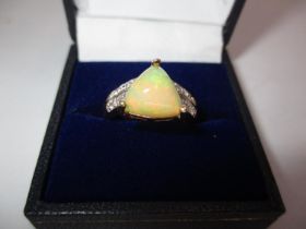 9ct Gold Large Opal Ring