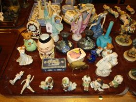 Three Art Deco Figurines, Shelley, Moorcroft and Other Collectables