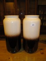 Pair of West German Pottery Vases