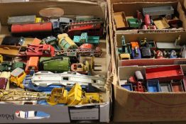 TWO TRAYS OF MAINLY DINKY TOY CARS ETC