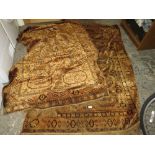 A PAIR OF VINTAGE SILK RUGS 180 X 130 CM (2)