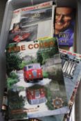 A LARGE TRAY OF BOOKS TO INCLUDE FORMULA 1 AND MODEL FIRE ENGINE EXAMPLES