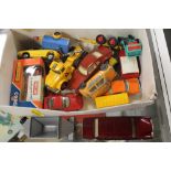 A SMALL COLLECTION OF VINTAGE TOY CARS ETC