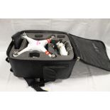 A CASED DJI PHANTOM DRONE - NOT TESTED