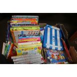 TWO BOXES OF MAINLY CHILDRENS LEARNING BOOKS