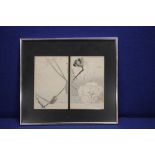 A FRAMED ORIENTAL PRINT