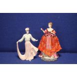 TWO COALPORT FIGURINES "MARLENA AND DINNER AT 8"