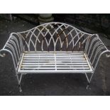 A LUTYENS STYLE GARDEN BENCH