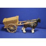 A HORSE AND CART FIGURE