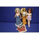 THREE VINTAGE DOLLS