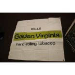 A CANVAS GOLDEN VIRGINIA ADVERTISING SIGN