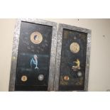 TWO FRAMED PRINTS DEPICTING MERMAIDS