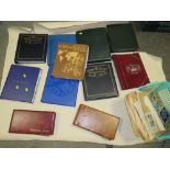 A COLLECTION OF STAMP ALBUMS TO INCLUDE FIRST DAY COVERS, WORLDWIDE AND COMMEMORATIVE EXAMPLES