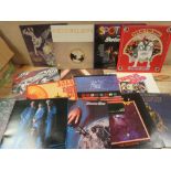 A SELECTION OF VINTAGE RECORDS COMPRISING CAT STEVENS, KATE BUSH AND STATUS QUO (15)