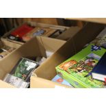 A LARGE BOX OF ASSORTED MOSTLY CHILDREN'S BOOKS ETC