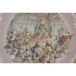 A COLLECTION OF FOUR ROYAL DOULTON WIND IN THE WILLOWS CABINET PLATES