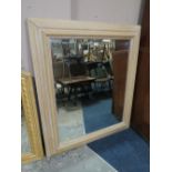 A LARGE MODERN OVERMANTLE MIRROR H-130 W-110 CM