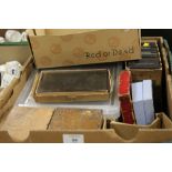 A GOOD QUANTITY OF VINTAGE PHOTOGRAPHIC NEGATIVE PLATES / SLIDES ETC