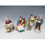 FOUR ROYAL DOULTON FIGURES TO INCLUDE 'THE LAIRD' HN 2361, 'The Old Balloon Seller' HN1315, 'Balloon