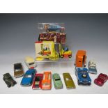 A COLLECTION OF VINTAGE DIECAST VEHICLES ETC., to include Corgi Marlin Rambler, Rio Model 1921 Leyal