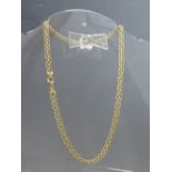 A 9CT GOLD ORNATE LINK NECKLACE, stamped 375 to clasp, approximate weight 7.7 g