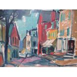 GRAF SANDRO VON LORSCH (1921-1993). Continental school, impressionist Continental town scene, signed