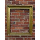A 19TH CENTURY GOLD FRAME, with inner design and gold slip, frame W 7.5 cm, slip rebate 72 x 59