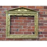 A 19TH CENTURY GOLD TABERNACLE FRAME, with integral slip, frame W 10 cm, rebate 56 x 72 cm