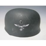 A REPRODUCTION GERMAN SINGLE DECAL PARATROOPERS HELMET