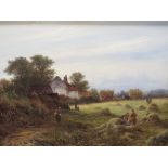 WALTER WILLIAMS (act. 1841-1880). 'Crossways Farm, Surrey'. signed lower left and dated 1880, oil on