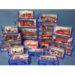 TWENTY ONE BOXED VEHICLES BY SIKU, mainly fire related some 1:50 scale, some 1:87 scale