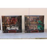 SIGNATURE SERIES - A COLLECTION OF FOUR BOXED DIE CAST 1:24 SCALE MODEL FIRE TRUCKS / FIRE