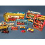 ELEVEN BOXED MATCHBOX VEHICLES, to include Superkings K39 snorkel fire engine, Superkings K75