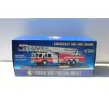 THE FRANKLIN MINT PRECISION MODELS, a boxed E-One Emergency One Tower One fire engine, scale 1:32,