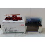 MARKLIN - TWO BOXED DIE CAST VEHICLES, comprising Marklin Metall 19034 clockwork fire engine and