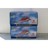 THE FRANKLIN MINT PRECISION MODELS, two boxed limited edition Bell UH - 1B Fire and Rescue