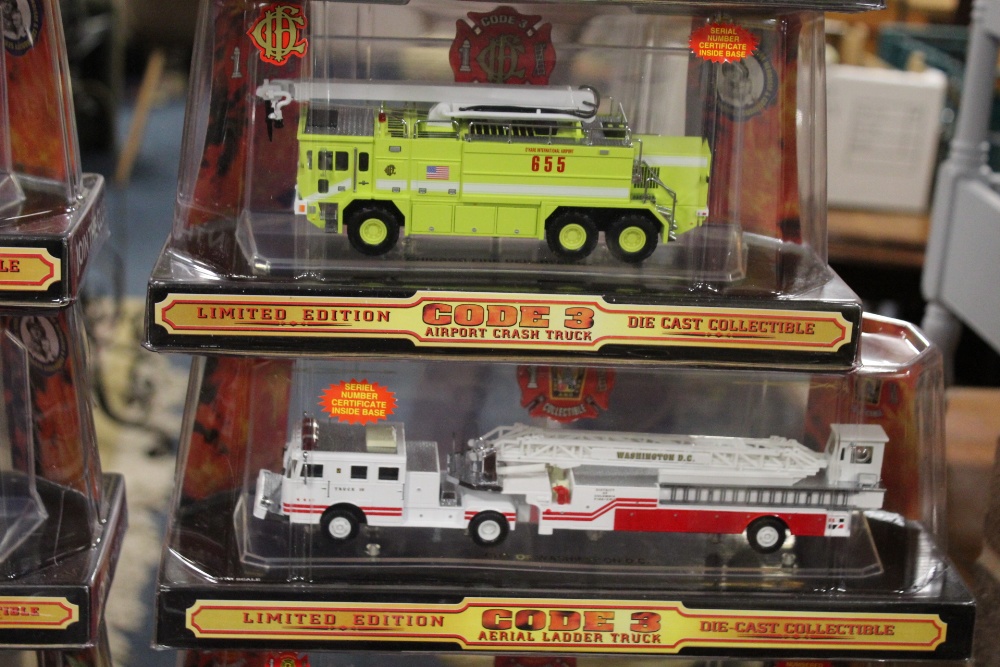 SIXTEEN BOXED CODE 3 COLLECTABLES FIRE ENGINES, 1:64 scale, all limited edition, to include - Image 2 of 2