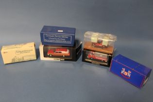FIVE BOXED VEHICLES, to include Lansdown 1965 Austin gypsy, Brooklin SV01 1948 Ford Fire Truck,